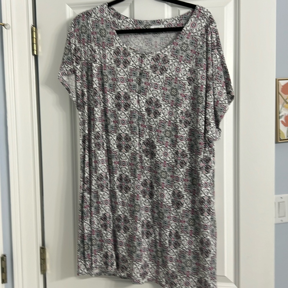 J Jill shot sleeved shirt